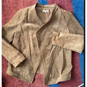 La Made‎ Brown Suede Jacket – Luxe & Timeless –L